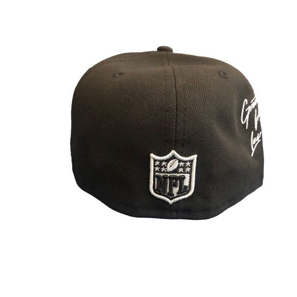 New Era NFL Las Vegas Raiders 59Fifty Fitted Hat Size 7 3/8 - Picture 6 of 8